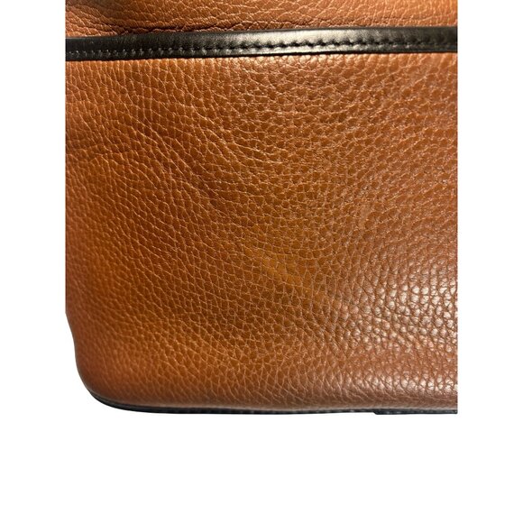 Vintage Brighton Pebble Leather Bucket Shoulder Bag Tan Black - Picture 13 of 15